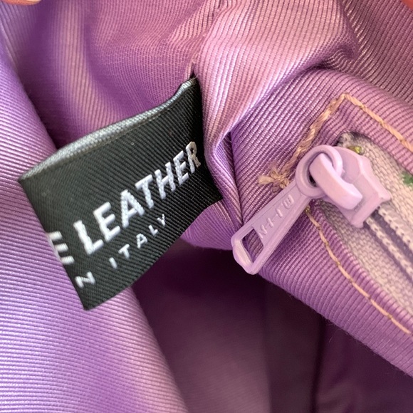 SAKS FIFTH AVENUE ITALIAN LEATHER HANDBAG - Picture 10 of 10